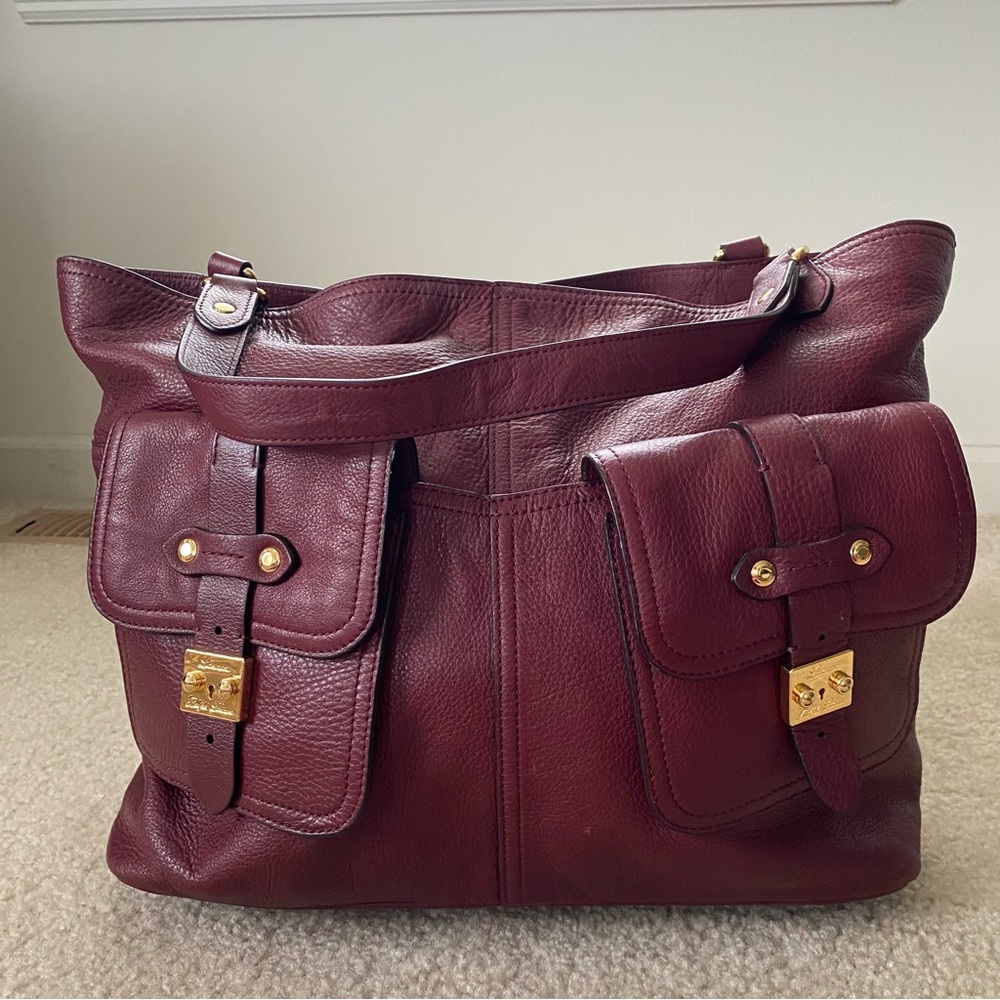 Lauren by Ralph Lauren Leather Signature Tote